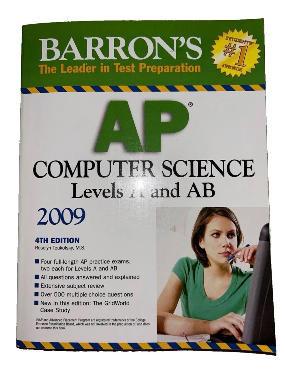 Barrons AP Computer Science: Levels A and AB by R. Teukolsky (2007, 4th Edition)